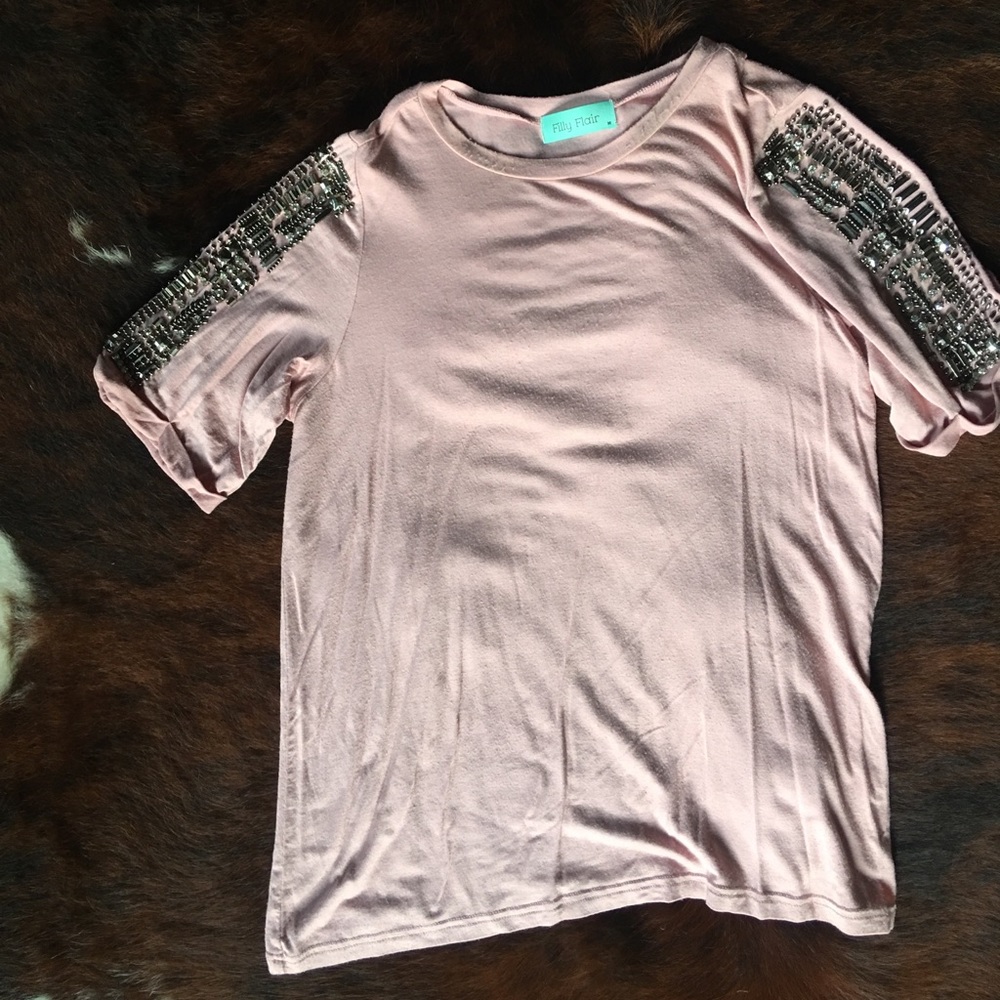 Blush fully flair top